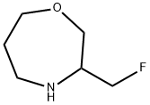 1,4-Oxazepine, 3-(fluoromethyl)hexahydro- Structure