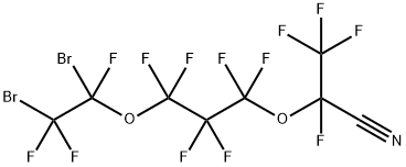 Propanenitrile, 2-[3-(1,2-dibromo-1,2,2-trifluoroethoxy)-1,1,2,2,3,3-hexafluoropropoxy]-2,3,3,3-tetrafluoro- Structure