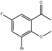 1-(3-bromo-5-fluoro-2-methoxyphenyl)ethan-1-on e Structure