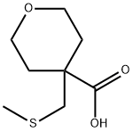 4-[(methylsulfanyl)methyl]oxane-4-carboxylic acid Structure