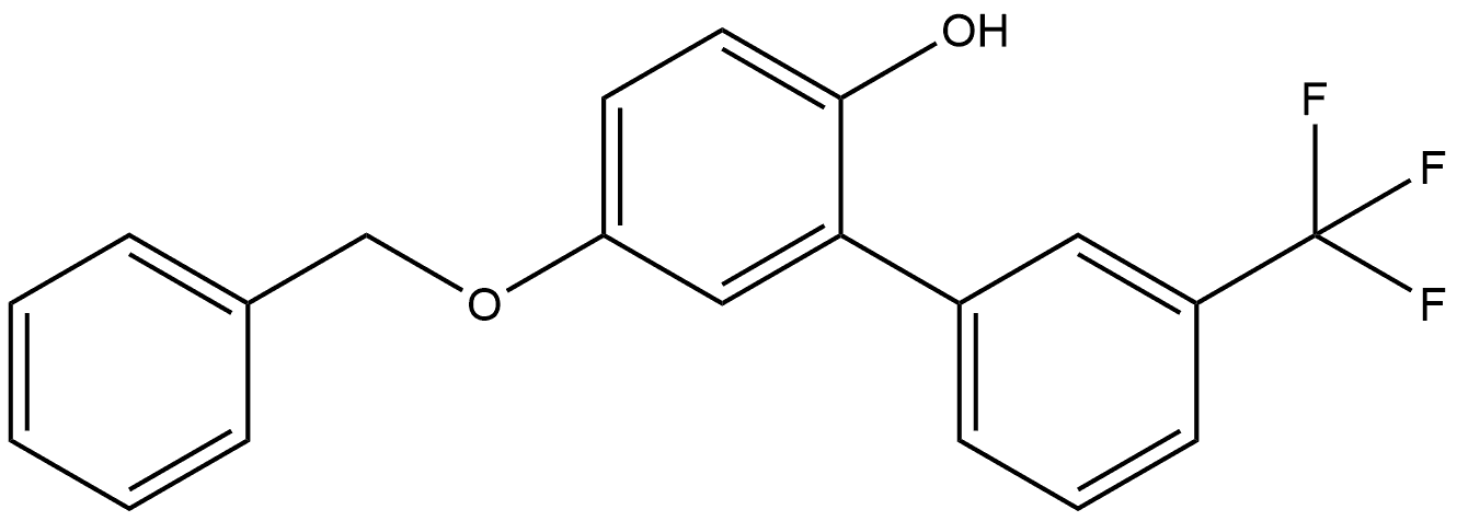 5-(Phenylmethoxy)-3'-(trifluoromethyl)[1,1'-biphenyl]-2-ol Structure