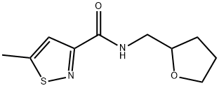 5-methyl-N-[(oxolan-2-yl)methyl]-1,2-thiazole-3-ca rboxamide Structure