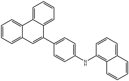 1-Naphthalenamine, N-[4-(9-phenanthrenyl)phenyl]- Structure