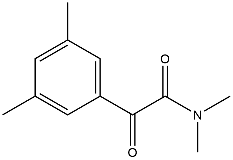 N,N,3,5-Tetramethyl-α-oxobenzeneacetamide Structure