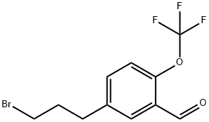 5-(3-Bromopropyl)-2-(trifluoromethoxy)benzaldehyde Structure