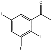 2',5'-Diiodo-3'-fluoroacetophenone Structure
