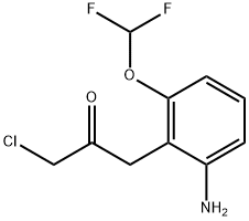 1-(2-Amino-6-(difluoromethoxy)phenyl)-3-chloropropan-2-one Structure