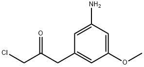 1-(3-Amino-5-methoxyphenyl)-3-chloropropan-2-one Structure