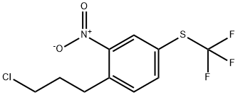 1-(3-Chloropropyl)-2-nitro-4-(trifluoromethylthio)benzene Structure
