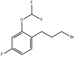 1-(3-Bromopropyl)-2-(difluoromethoxy)-4-fluorobenzene Structure