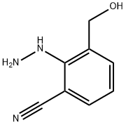 1-(2-Cyano-6-(hydroxymethyl)phenyl)hydrazine Structure