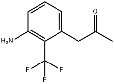 1-(3-Amino-2-(trifluoromethyl)phenyl)propan-2-one Structure