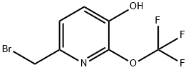 6-(Bromomethyl)-3-hydroxy-2-(trifluoromethoxy)pyridine Structure