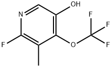 2-Fluoro-5-hydroxy-3-methyl-4-(trifluoromethoxy)pyridine Structure