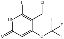 3-(Chloromethyl)-2-fluoro-6-hydroxy-4-(trifluoromethoxy)pyridine Structure