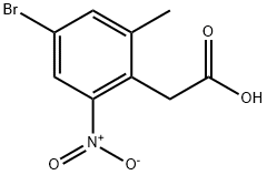2-(4-bromo-2-methyl-6-nitrophenyl)acetic acid Structure