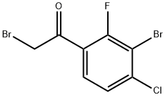 3-Bromo-4-chloro-2-fluorophenacyl
bromide Structure