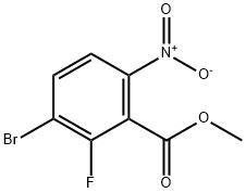 Benzoic acid, 3-bromo-2-fluoro-6-nitro-, methyl ester Structure
