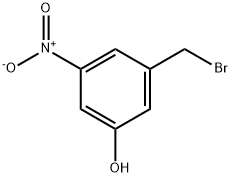Phenol, 3-(bromomethyl)-5-nitro- Structure