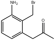 1-(3-Amino-2-(bromomethyl)phenyl)propan-2-one Structure