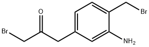 1-(3-Amino-4-(bromomethyl)phenyl)-3-bromopropan-2-one Structure