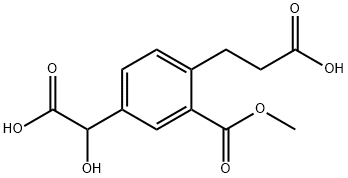 Methyl 2-(2-carboxyethyl)-5-(carboxy(hydroxy)methyl)benzoate Structure