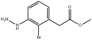 Methyl 2-bromo-3-hydrazinylphenylacetate Structure