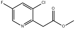 Methyl 3-chloro-5-fluoropyridine-2-acetate Structure