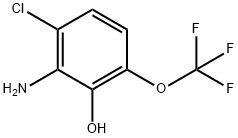 6-Chloro-2-hydroxy-3-(trifluoromethoxy)aniline Structure