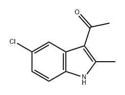 Ethanone, 1-(5-chloro-2-methyl-1H-indol-3-yl)- Structure