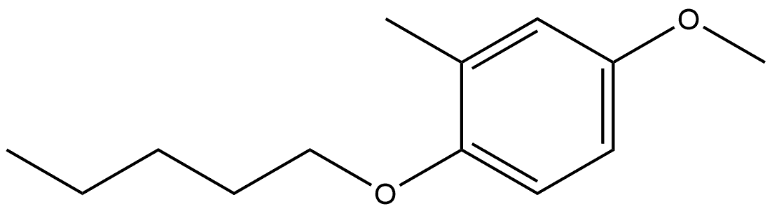 4-Methoxy-2-methyl-1-(pentyloxy)benzene Structure