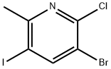 3-bromo-2-chloro-5-iodo-6-methylpyridine Structure