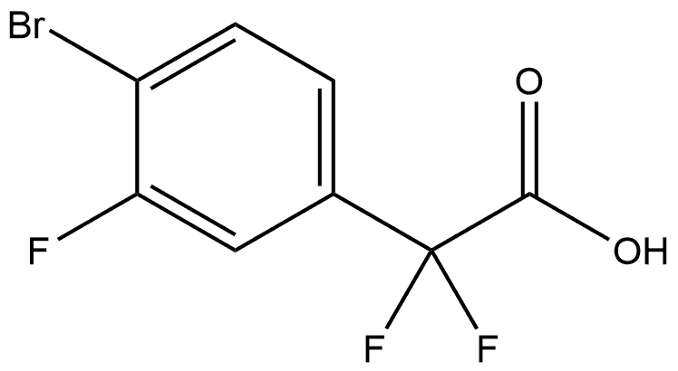 Benzeneacetic acid, 4-bromo-α,α,3-trifluoro- Structure