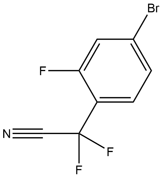 Benzeneacetonitrile, 4-bromo-α,α,2-trifluoro- Structure
