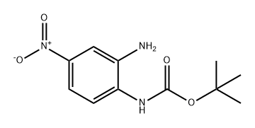 Carbamic acid, N-(2-amino-4-nitrophenyl)-, 1,1-dimethylethyl ester Structure