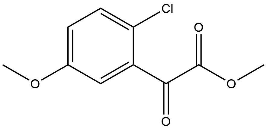 Methyl 2-chloro-5-methoxy-α-oxobenzeneacetate Structure