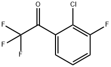 1-(2-chloro-3-fluorophenyl)-2,2,2-trifluoroethan-1- one Structure
