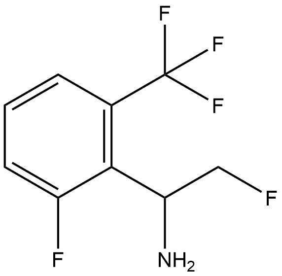 2-fluoro-1-(2-fluoro-6-(trifluoromethyl)phenyl)ethan-1-amine Structure