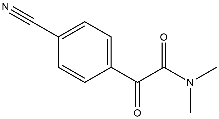 4-Cyano-N,N-dimethyl-α-oxobenzeneacetamide Structure