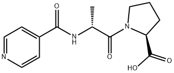 L-Proline, N-(4-pyridinylcarbonyl)-D-alanyl- Structure
