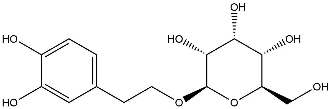 β-D-Allopyranoside, 2-(3,4-dihydroxyphenyl)ethyl Structure