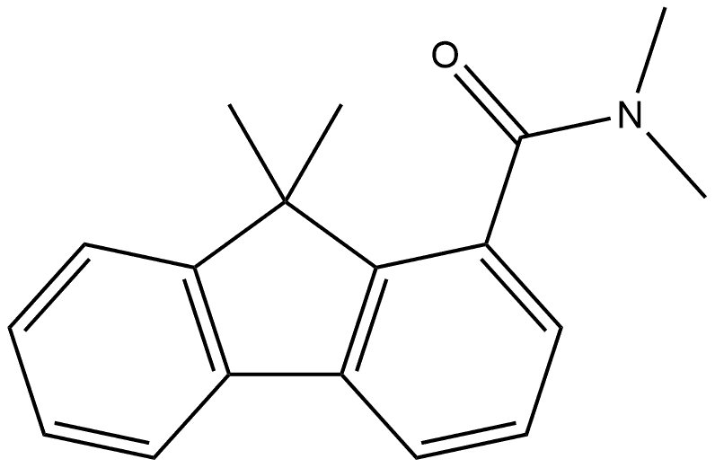 N,N,9,9-Tetramethyl-9H-fluorene-1-carboxamide Structure
