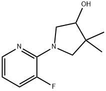 1-(3-fluoropyridin-2-yl)-4,4-dimethylpyrrolidin-3-ol Structure