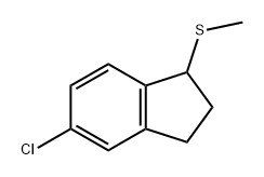 1H-Indene, 5-chloro-2,3-dihydro-1-(methylthio)- Structure