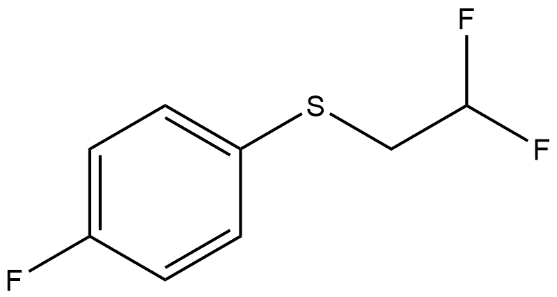 1-[(2,2-Difluoroethyl)thio]-4-fluorobenzene Structure