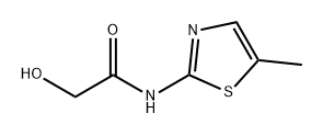 Acetamide, 2-hydroxy-N-(5-methyl-2-thiazolyl)- Structure