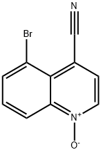 5-Bromo-4-cyanoquinoline-n-oxide Structure