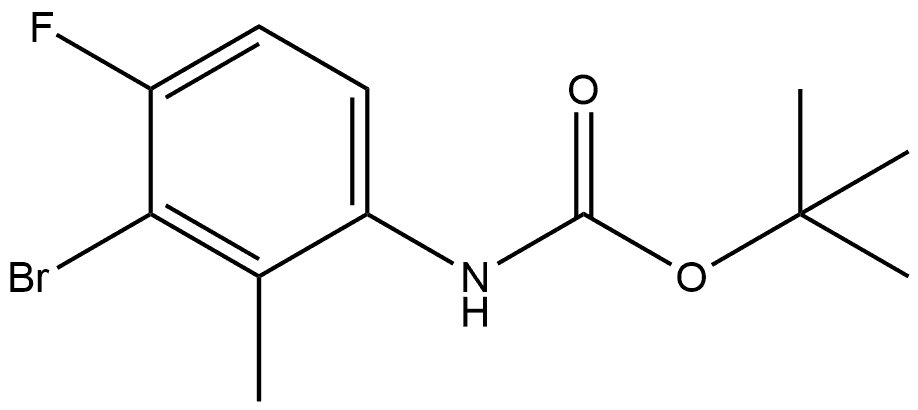 tert-butyl (3-bromo-4-fluoro-2-methylphenyl)carbamate Structure