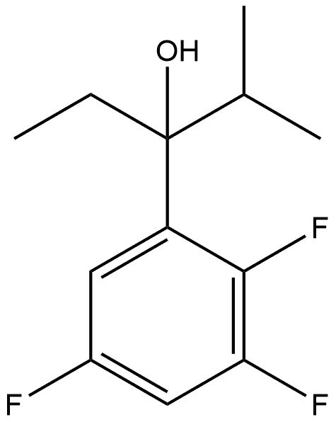 α-Ethyl-2,3,5-trifluoro-α-(1-methylethyl)benzenemethanol Structure