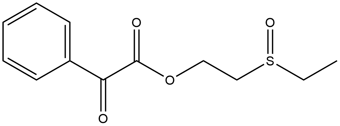 Benzeneacetic acid, α-oxo-, 2-(ethylsulfinyl)ethyl ester Structure